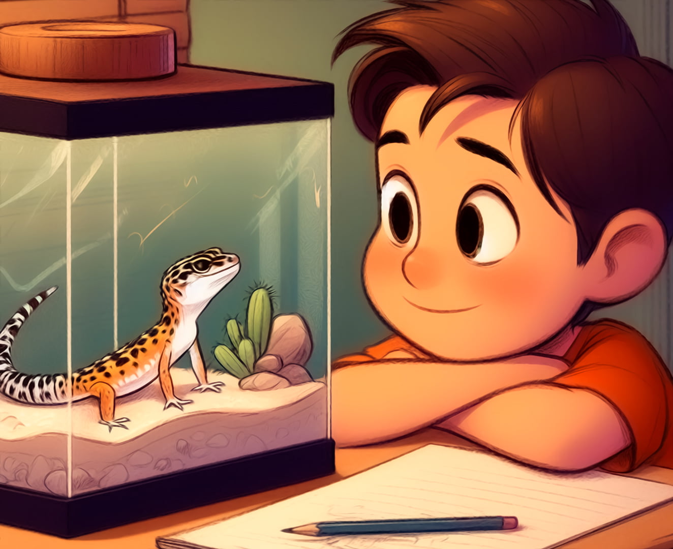 leo mi nuevo amigo historia de un gecko leopardo